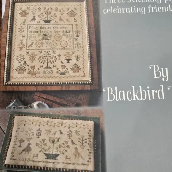 2 - Blackbird Designs Cross Stitch - OUR LASTING FRIENDSHIP - IN FRIENDSHIPS WAY - Picture 5 of 12